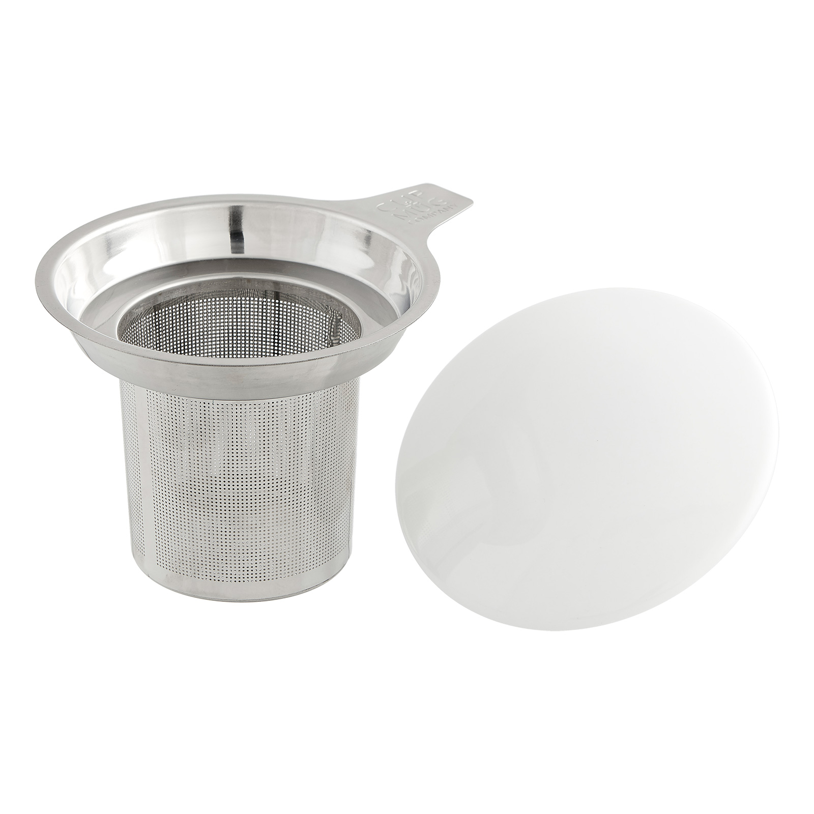 Edelstahl Dauerfilter mit Porzellandeckel