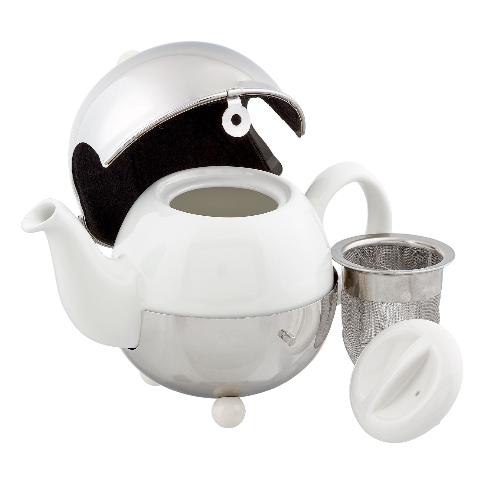 Bredemeijer Teekanne Cosy 0,9 l weiß