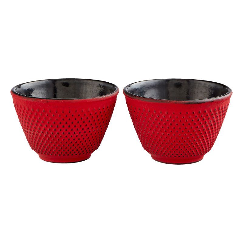 Gusseis. Teebecher Xilin 2er Set rot