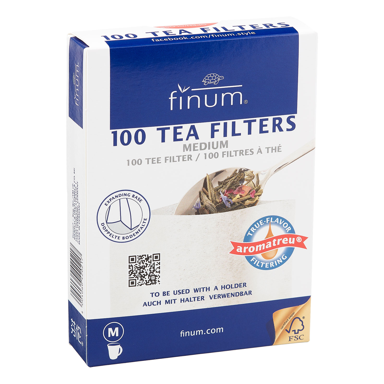 Finum Teefilter mit Bodenfalte
