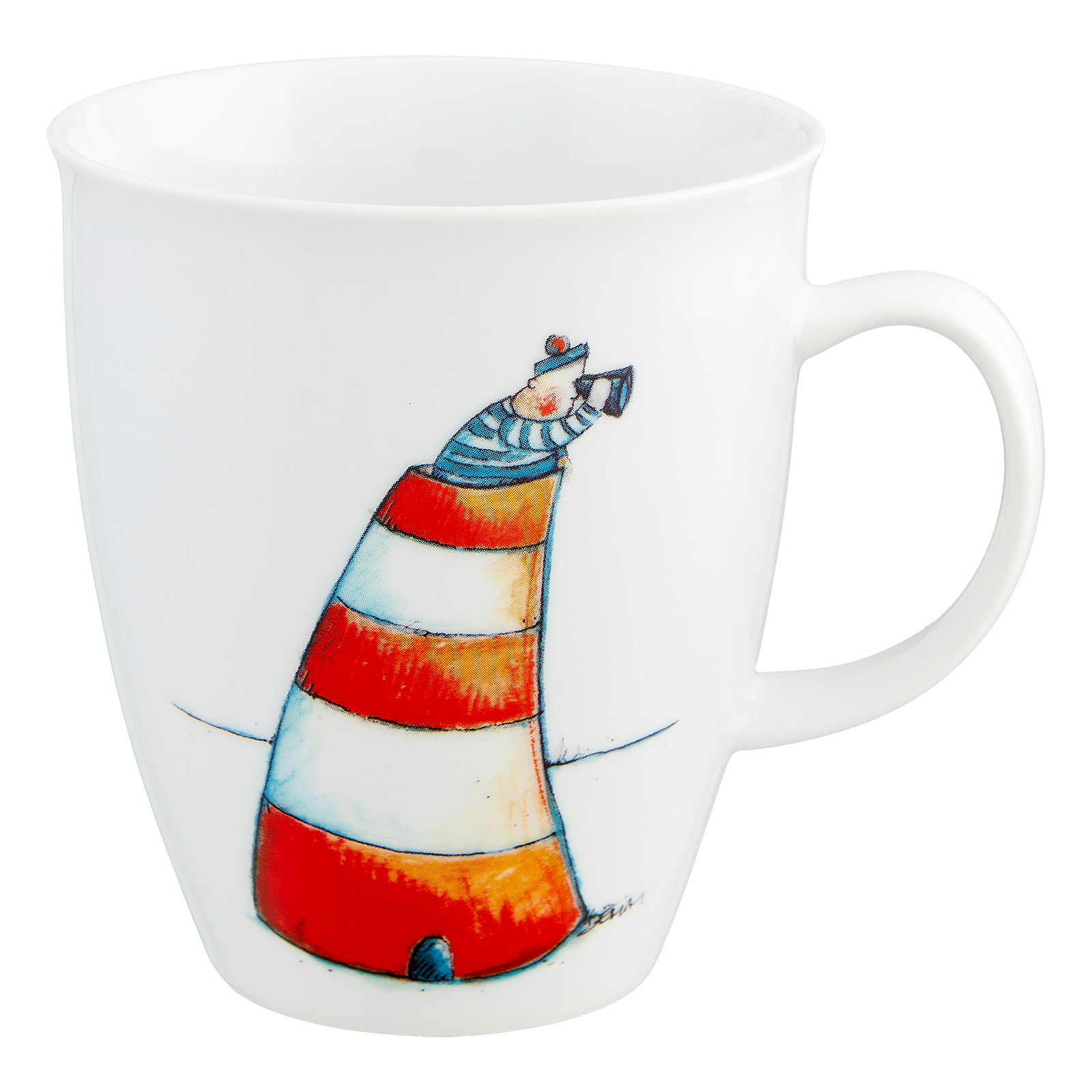 Porzellanbecher Leuchtturmwärter Gerd