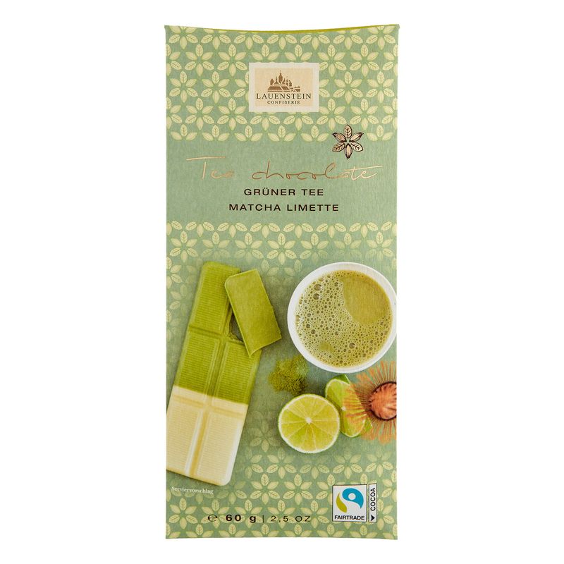 Teeschokolade Matcha Limette Lauenstein 60g