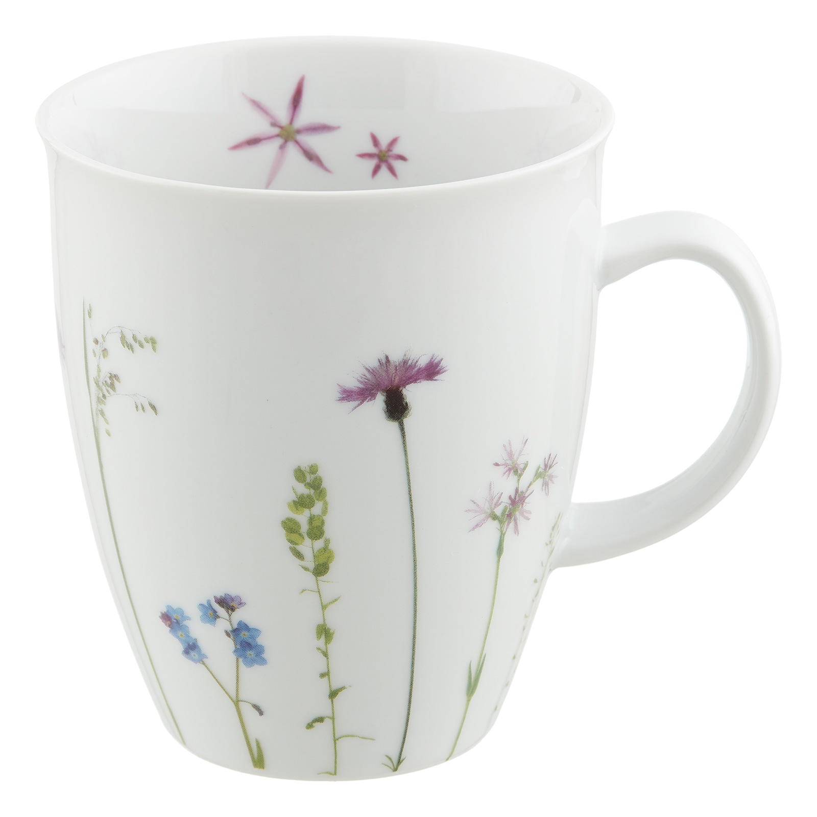 Porzellanbecher mit Motiv Flockenblume