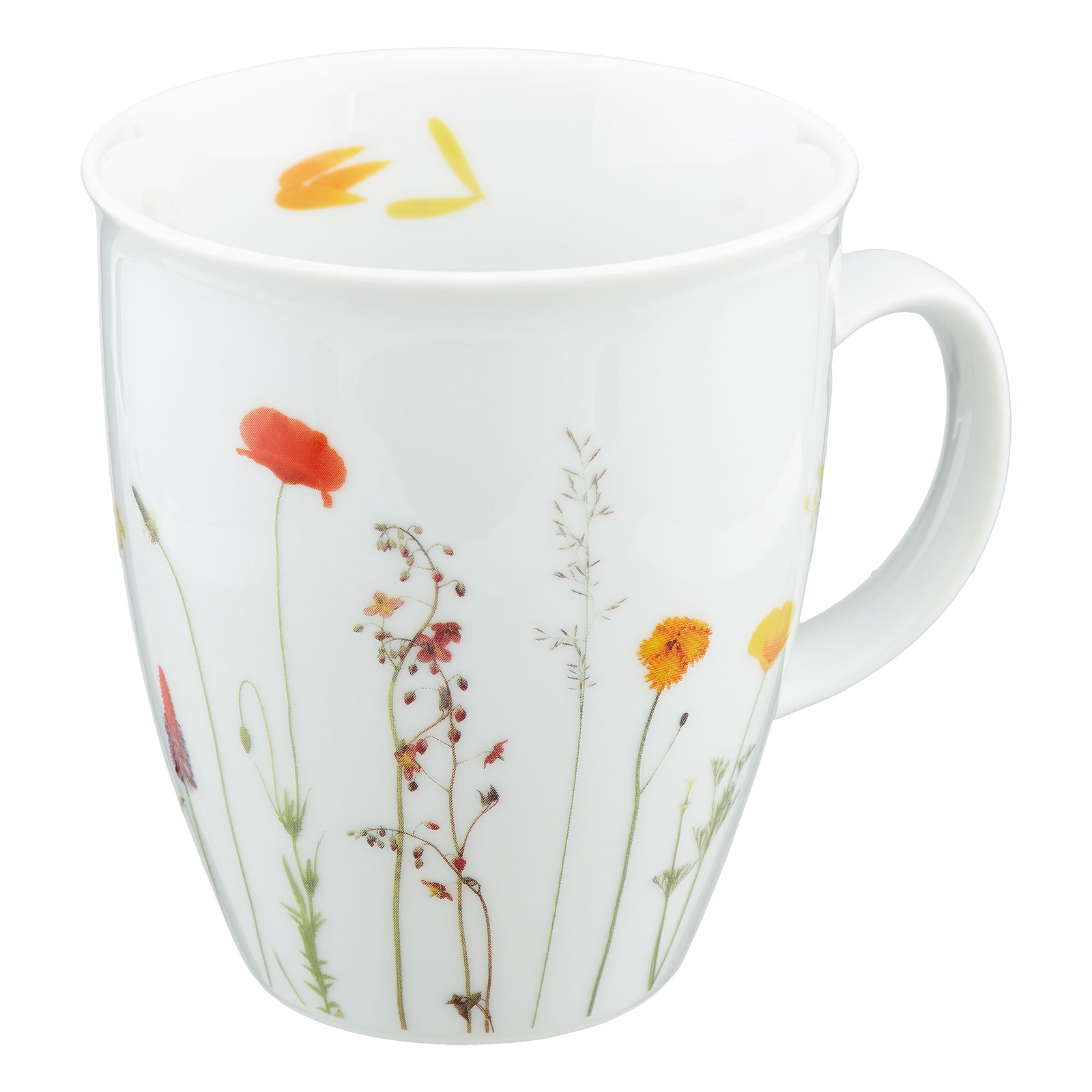 Porzellanbecher mit Motiv Sommerwiese