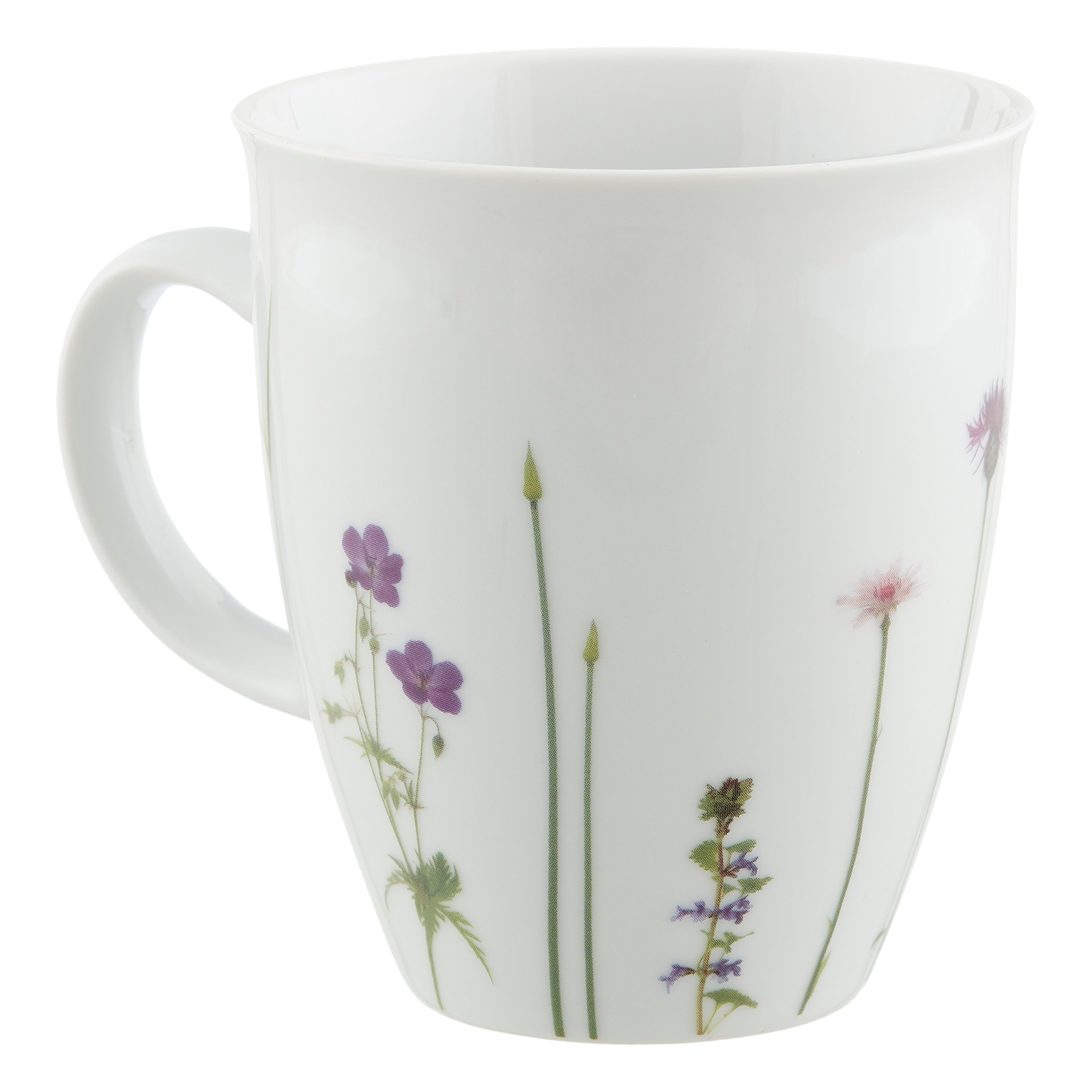 Porzellanbecher mit Motiv Flockenblume