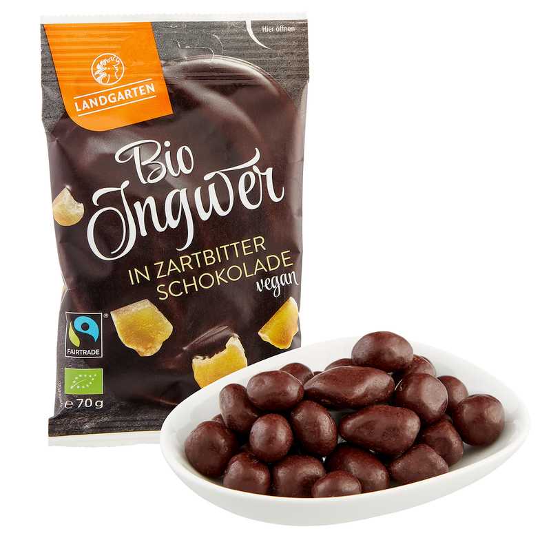 Bio Ingwer in Zartbitter-Schokolade 70 g