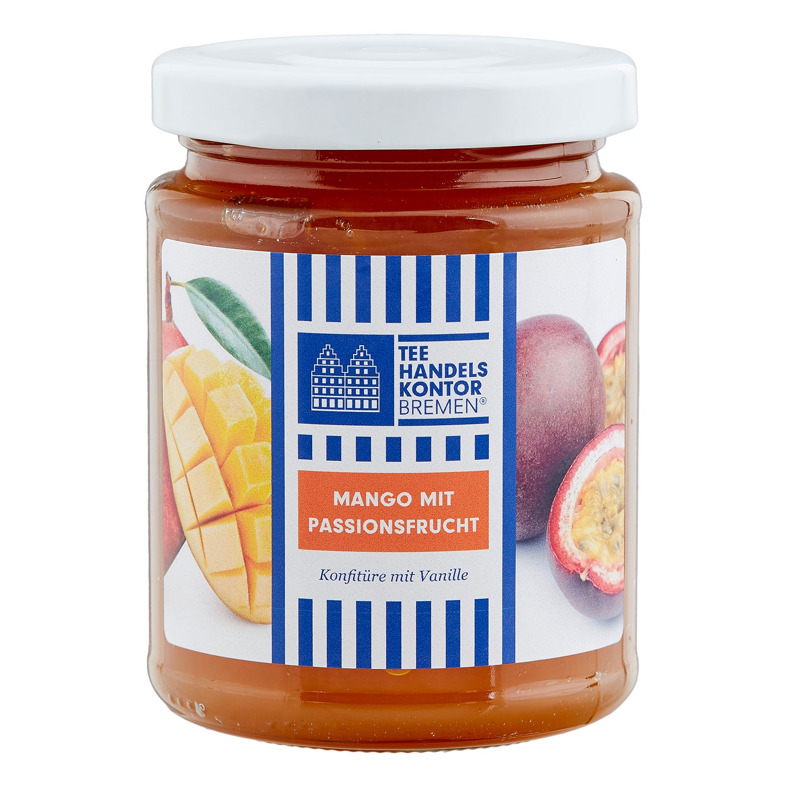 Mango mit Passionsfruchtsaft Konfitüre mit Vanille 250g