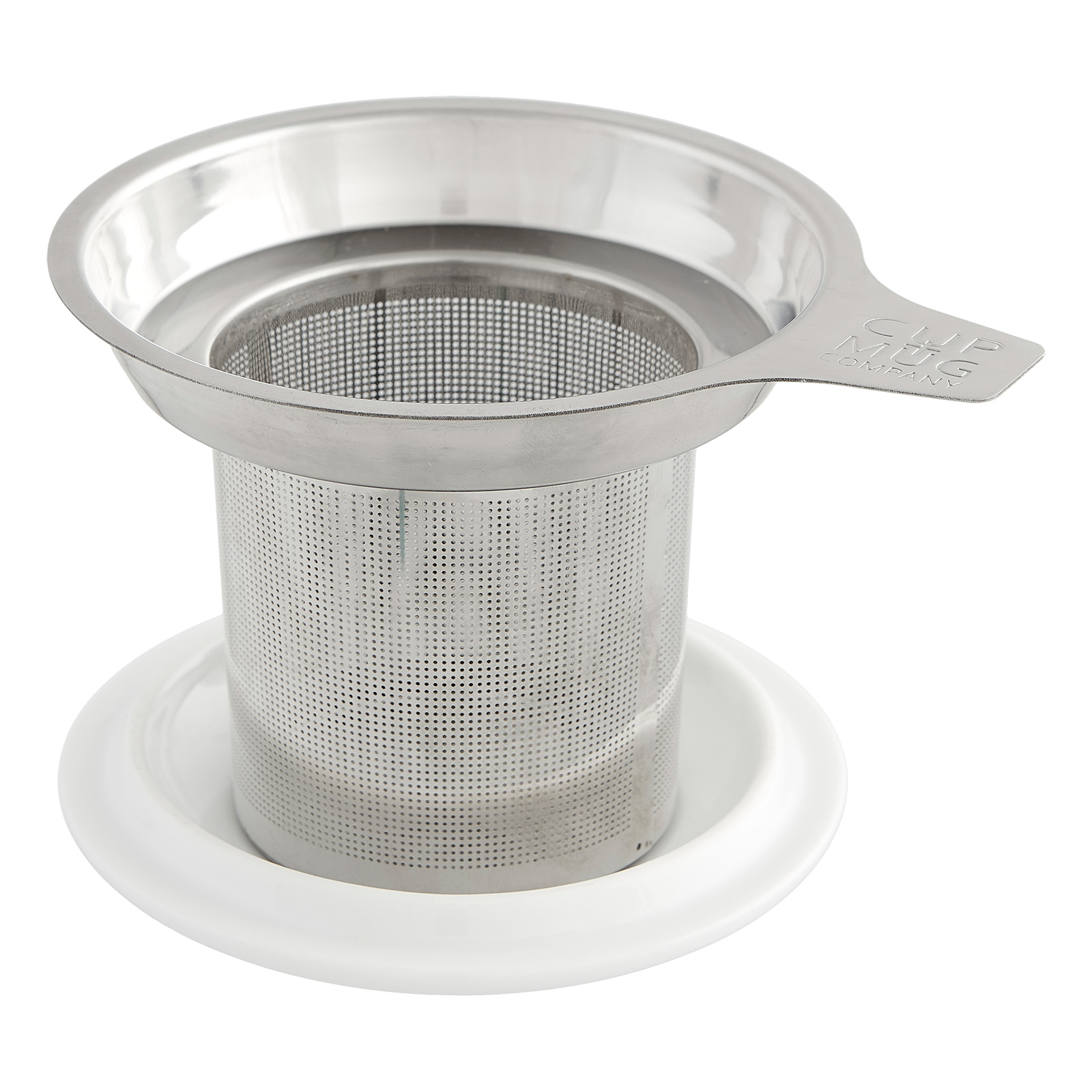 Edelstahl Dauerfilter mit Porzellandeckel