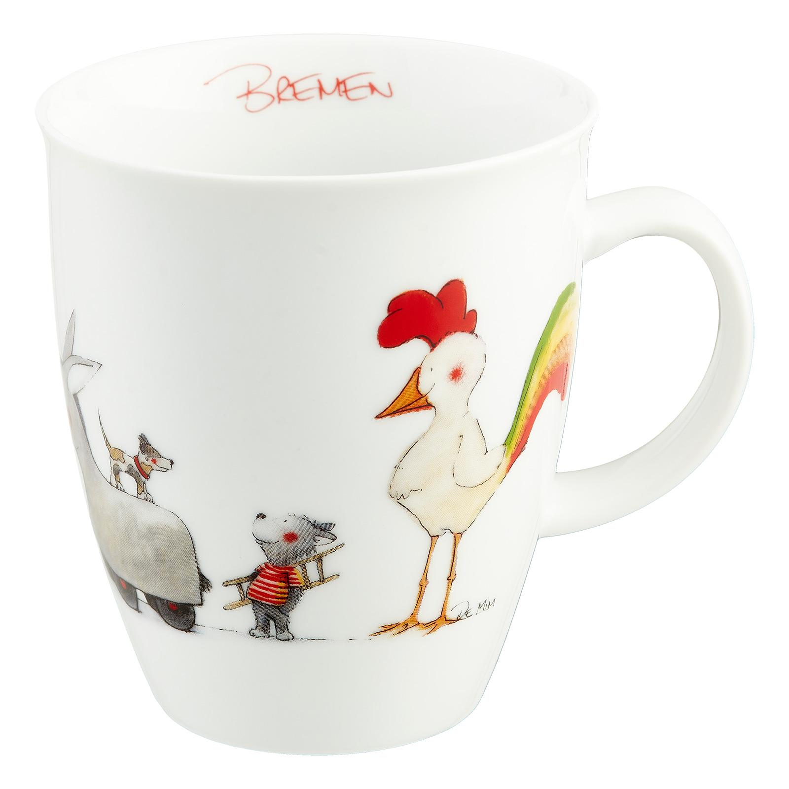 Porzellanbecher "Es kommt anders" Stadtmusikanten
