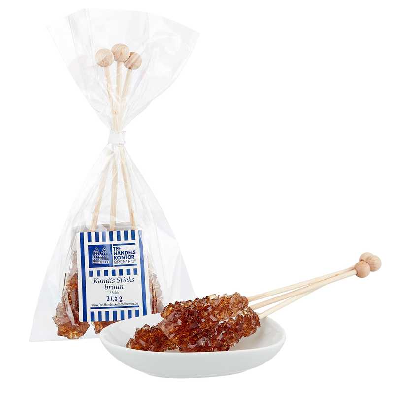 Braune Kandis-Sticks  (3 Stück)